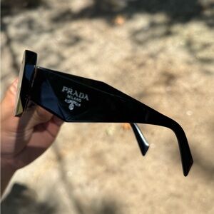 Prada Glossy Black Designer Sunglasses